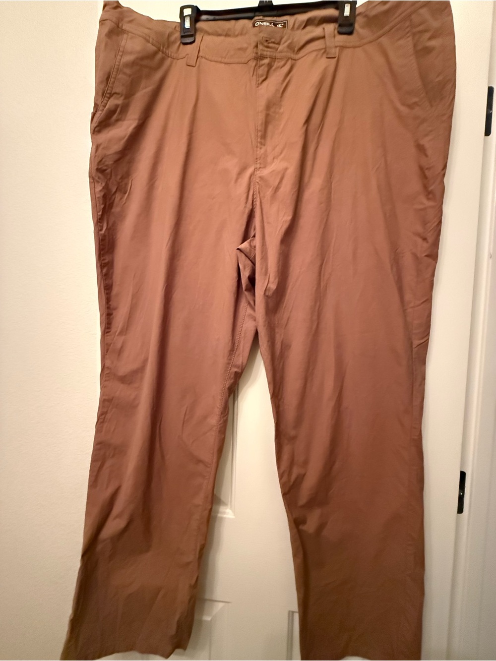 O’Neill Hybrid Pants Mens Size 48 Standard Fit Brown Water Resistant Chinos